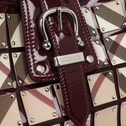 مملوكة مسبقًا Burberry Warrior Nova Check 'Brooke' Hobo