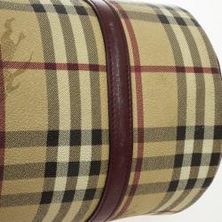 Pre Owned Burberry Haymarket Check 'Lola' Satchel