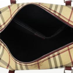 Pre Owned Burberry Haymarket Check 'Lola' Satchel