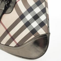 مملوكة مسبقًا Burberry Metallic Trim Nova Check 'Brooke' Hobo 