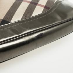 مملوكة مسبقًا Burberry Metallic Trim Nova Check 'Brooke' Hobo 