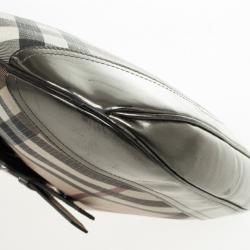 مملوكة مسبقًا Burberry Metallic Trim Nova Check 'Brooke' Hobo 