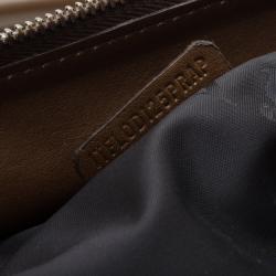 Pre Owned Burberry Limited Edition Nutmeg Degrade Lace Leather Large Hobo