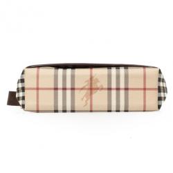 مملوكة مسبقًا Burberry Haymarket Check Flap Crossbody Bag