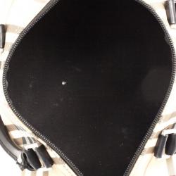 Pre Owned Burberry Brown Nova Check Bowling Bag