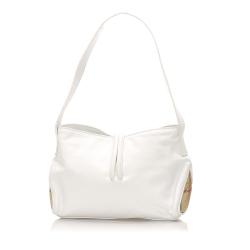 مملوكة مسبقًا Burberry White Leather   Shoulder Bags