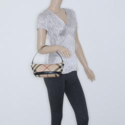 مملوكة مسبقًا Burberry Nova Check Small Boat Bag