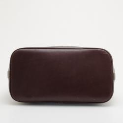 Pre Owned Burberry Haymarket Domed Satchel