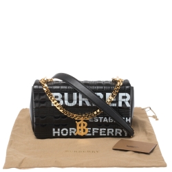 Pre Owned Burberry Black Leather Small Lola Shoulder Bag