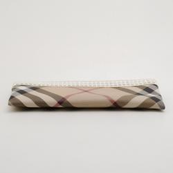 مملوكة مسبقًا Burberry Long Nova Check Checked Studded Trim Clutch
