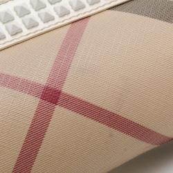 مملوكة مسبقًا Burberry Long Nova Check Checked Studded Trim Clutch