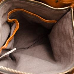 Pre Owned Burberry Gray Medium Smoked Check Hobo