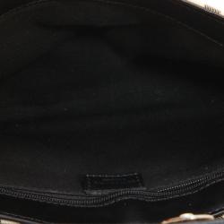 Pre Owned Burberry Nova Check Coated Canvas Shoulder Flap Bag