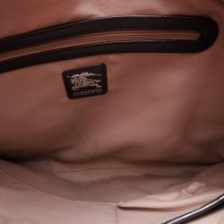 مملوكة مسبقًا Burberry Nova Check Hobo Handbag 