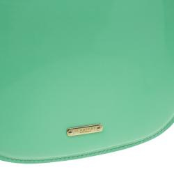 مملوكة مسبقًا Burberry Green Patent Leather Shoulder Bag