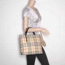 Burberry Nova Check North South Tote