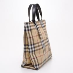 Burberry Nova Check North South Tote