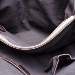 Pre Owned Burberry Haymarket Check Tote 