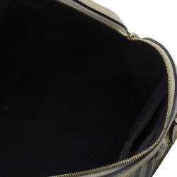 Pre Owned Burberry Bronze Haymarket Check Thornley Bowling Bag