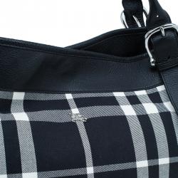 Burberry Black and White large Shopping Tote bag