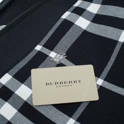 Burberry Black and White large Shopping Tote bag