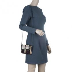 مملوكة مسبقًا Burberry Nova Check Berkeley Crossbody Shoulder Bag