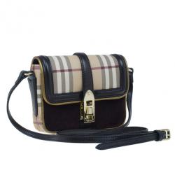 مملوكة مسبقًا Burberry Nova Check Berkeley Crossbody Shoulder Bag