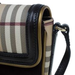 مملوكة مسبقًا Burberry Nova Check Berkeley Crossbody Shoulder Bag