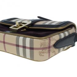 مملوكة مسبقًا Burberry Nova Check Berkeley Crossbody Shoulder Bag