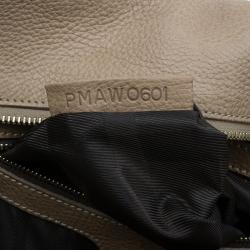 Pre Owned Burberry Cream Quilted House Check Manor Satchel Bag