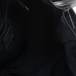 مملوكة مسبقًا Burberry Metallic Grey Leather Degrade Lace Large Avondale Bag