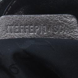 مملوكة مسبقًا Burberry Metallic Grey Leather Degrade Lace Large Avondale Bag