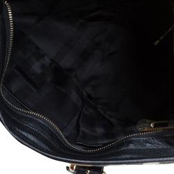 Pre Owned Burberry Black Nova Check Quilted Canvas Tote