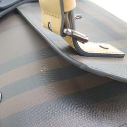 مملوكة مسبقًا Burberry Brown Leather Novacheck Crossbody