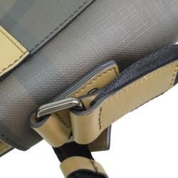 مملوكة مسبقًا Burberry Brown Leather Novacheck Crossbody