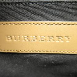 مملوكة مسبقًا Burberry Brown Leather Novacheck Crossbody