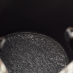 Pre Owned Burberry Bucket Beige Haymarket Check Coated Canvas and Leather Bucket Bag