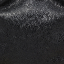 Pre Owned Burberry Black Leather Hobo