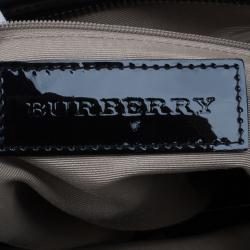 Pre Owned حقيبة كروس بربري نوفا كانفاس أسود مربعات