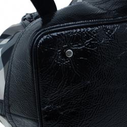 Pre Owned حقيبة يد توت بربري لوري بيت تشك ناليون سوداء متوسطة