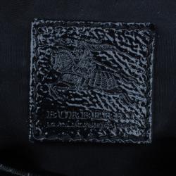 Pre Owned حقيبة يد توت بربري لوري بيت تشك ناليون سوداء متوسطة