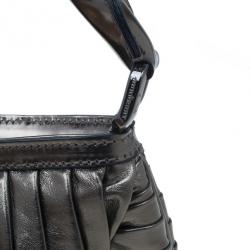 مملوكة مسبقًا Burberry Silver Metallic Calfskin Mini Sling Bag