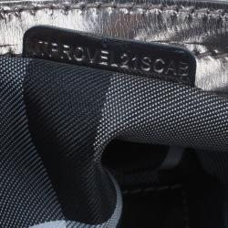 مملوكة مسبقًا Burberry Silver Metallic Calfskin Mini Sling Bag