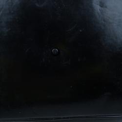 Pre Owned Burberry Black Nova Check Leather Warrior Armor Hobo