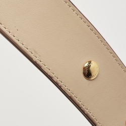 Pre Owned Burberry Beige/Cream Check Canvas and Leather Hackberry Crossbody Bag