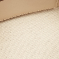 Pre Owned Burberry Beige/Cream Check Canvas and Leather Hackberry Crossbody Bag