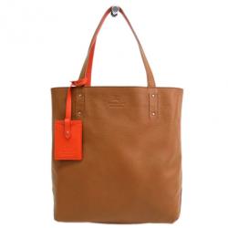 مملوكة مسبقًا Burberry Orange and Brown Reversible Tote