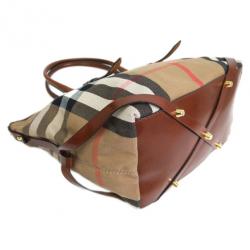 مملوكة مسبقًا Burberry Nova Check Canvas Salisbury Tote