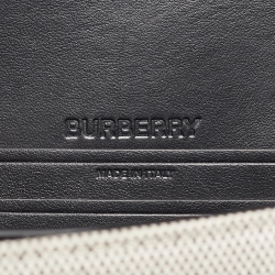 Burberry Grey/Black Canvas and Leather Small Olympia Bumbag