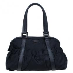 Pre Owned حقيبة يد بربري شي�ك نايلون أسود